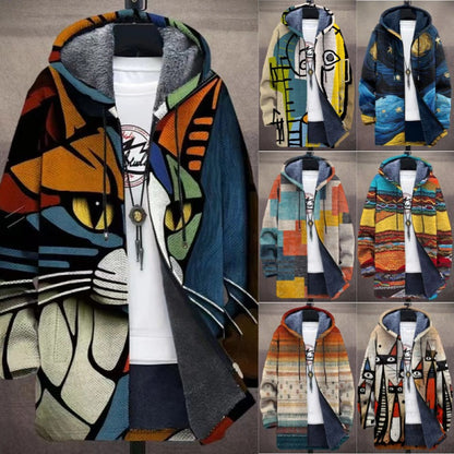 👔【S-4XL】 Pánský ležérní teplý podzimní a zimní kabát, vyrobený z silné vlny a sametu, dostupný ve všech velikostech