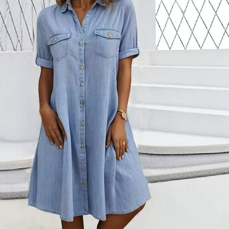 ✨【S-5XL】😍 Plus size džínsové šaty 2026 – voľný strih, pohodlie a moderný štýl na každý deň