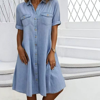 ✨【S-5XL】😍 Plus size džínsové šaty 2026 – voľný strih, pohodlie a moderný štýl na každý deň