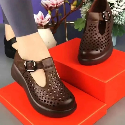 🔥🔥👞【35-40】🤩Pantofi confortabili pentru femei 2025, piele naturală, talpă groasă