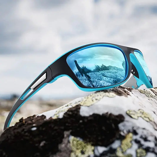 🚵‍♂️Kup jeden, drugi odbierz za pół ceny😎 ⚡ Męskie sportowe okulary przeciwsłoneczne, polaryzacyjne, z prawdziwą lustrzaną soczewką, nowoczesne i odporne na kurz, idealne do jazdy na rowerze na świeżym powietrzu