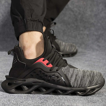 💥【39-48】👍Męskie buty robocze oddychające, antypoślizgowe i odporne na przebicie