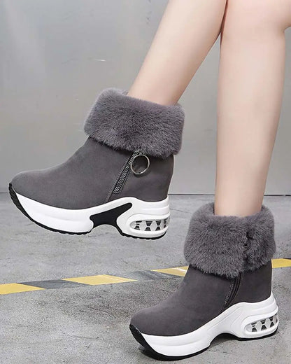 🔥😍【35-43】Damskie buty jesienno-zimowe z grubą podeszwą, ocieplane polarem, ciepłe i swobodne