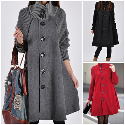 🔥【M–5XL】Női gyapjúkabát · Kényelmes, középhosszú, divatos · 50% kedvezmény