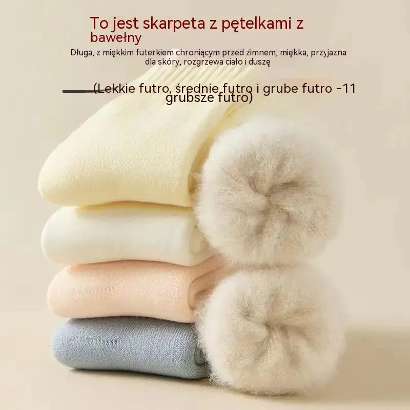 🔥【6 par】🧦Grube i ciepłe wełniane skarpety na zimę, super grube i ciepłe, elastyczne, rozmiar 35-42