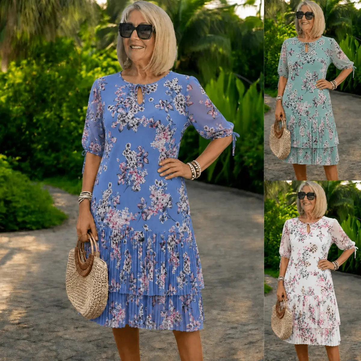 👗Płatność przy odbiorze❤️【S-5XL】eleganckie i modne sukienki szyfonowe