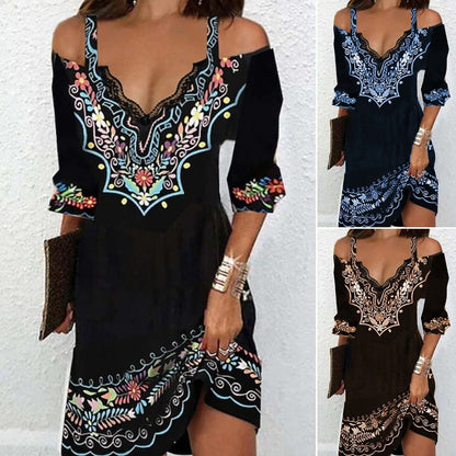 🌸👗【Zľava 50%】【S-5XL】Nové šaty 2025 – s ramienkami, hodvábne a pohodlné na jar a leto