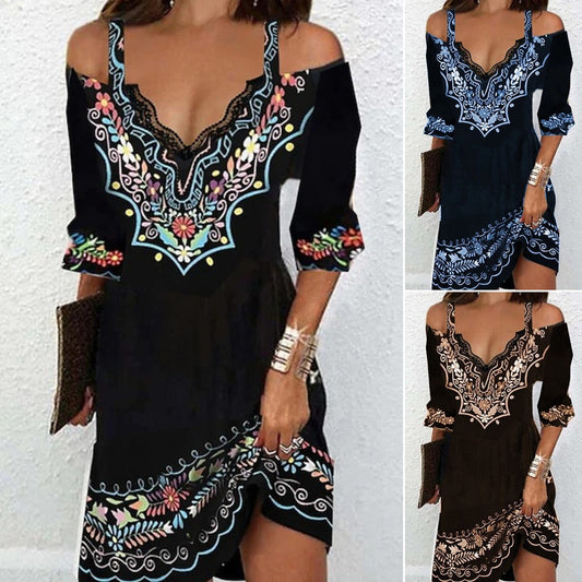 🌸👗【Zľava 50%】【S-5XL】Nové šaty 2025 – s ramienkami, hodvábne a pohodlné na jar a leto