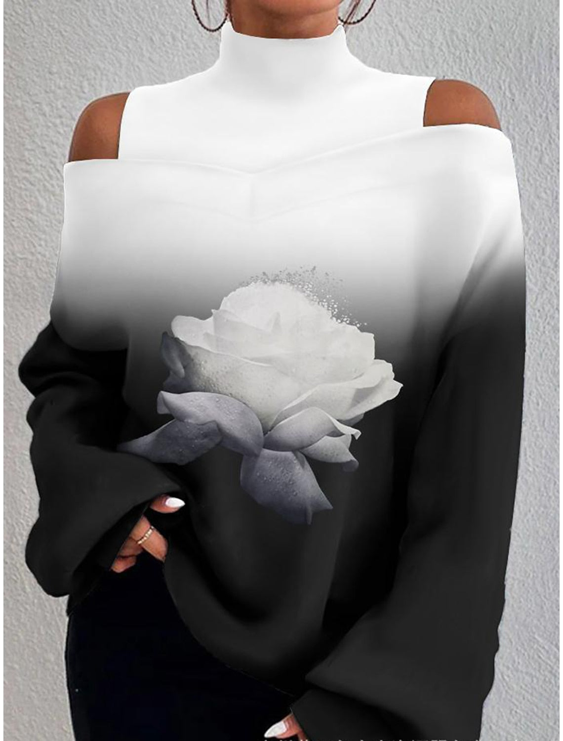 🌸【S-3XL】Nový dámský pulovr s dlouhým rukávem a podzimním/zimním potiskem
