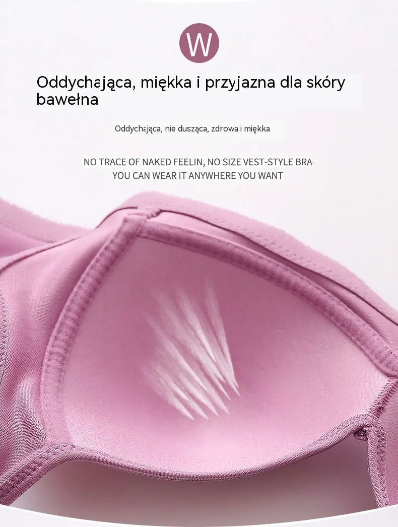 ✨✨2026 Duży damski biustonosz bez fiszbin, wygodny, miękki i przewiewny