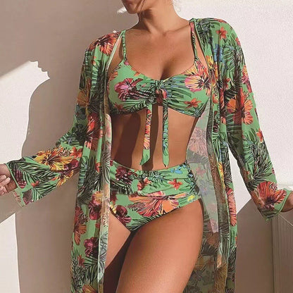 👙☀️【S-2XL】✨2025 Nový 🌴 Třídílný Set Plavek – Stylový a Pohodlný 💦