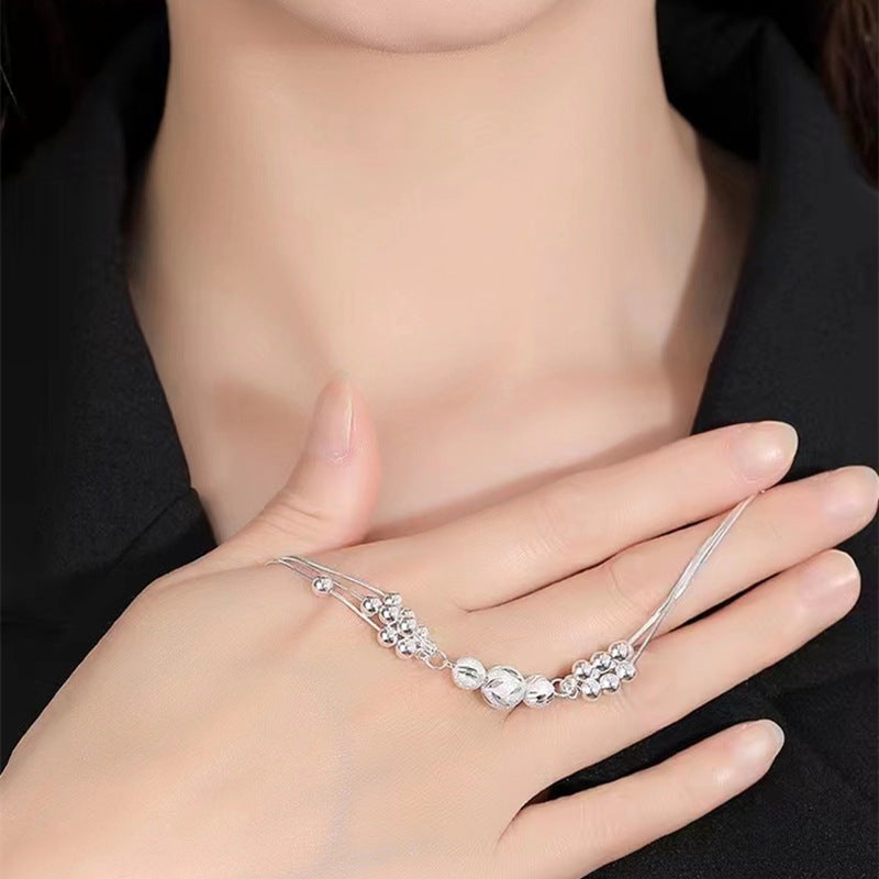 🔥【Compra uno, llévate otro gratis】🔥✨Collar ligero y lujoso + pulsera de cuentas de la suerte