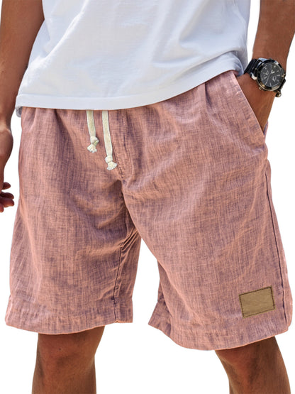 ⏳🔥【Ostatni dzień -50%】👖【S-5XL】【55-110 kg】Męskie casualowe szorty 2026 z efektem lnu i sznurkiem (duże rozmiary).