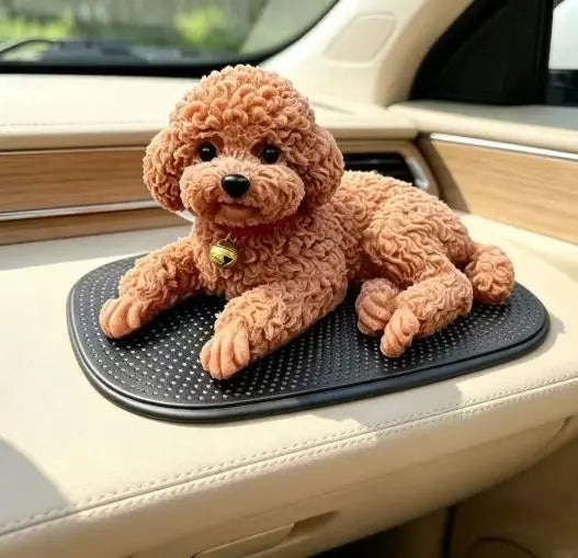 🐶✨Ozdoba do samochodu w kształcie pudla – uroczy dodatek na deskę rozdzielczą