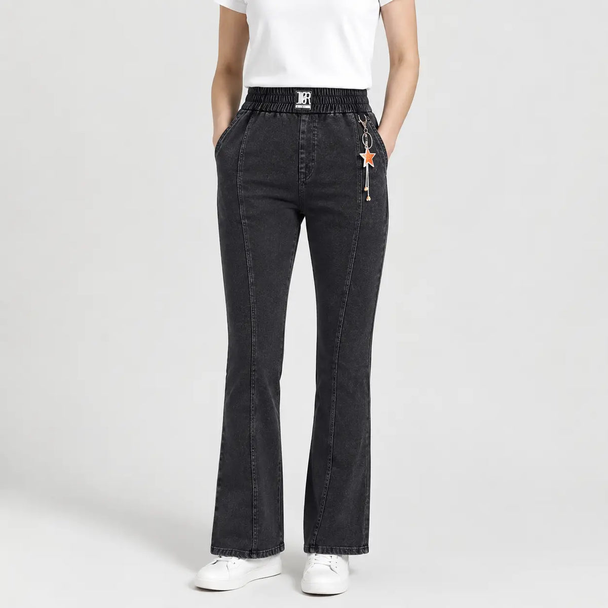 👖【M-4XL】Damskie jeansy z wysokim stanem i stretchem – wygodne na co dzień