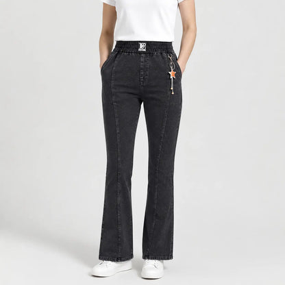 👖【M-4XL】Damskie jeansy z wysokim stanem i stretchem – wygodne na co dzień