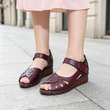 🔥【35-41】Nowy letni model – wygodne damskie sandały ze skóry naturalnej z miękką podeszwą.