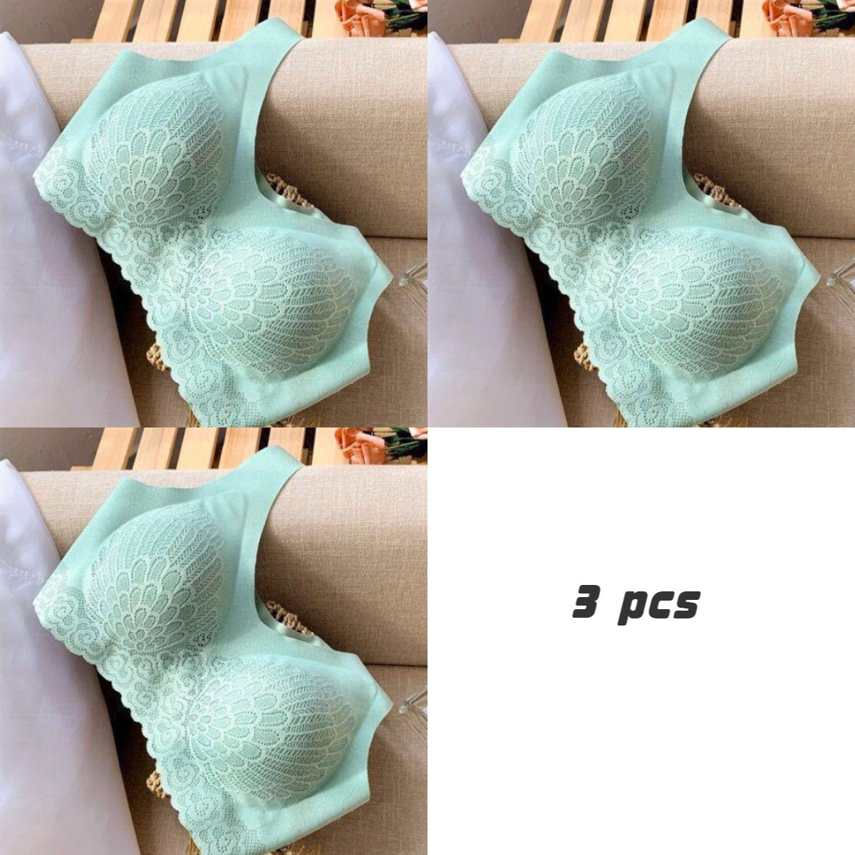 💖👙【3 ks】✨Pohodlná čipkovaná podprsenka pre plnšie veľkosti – ľahká, priedušná, elegantne zakrýva, kvalitný materiál