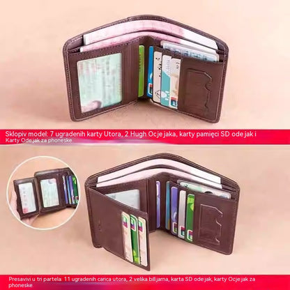 👝 50% taniej | Męski portfel skórzany RFID – bezpieczny i elegancki