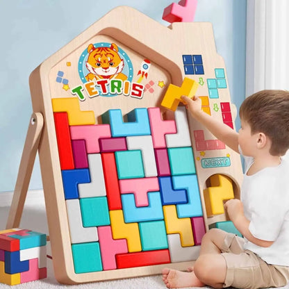 Kup 1, a drugi dostaniesz gratis, 2 zestawy🔥🌈 edukacyjna układanka dla dzieci z klockami