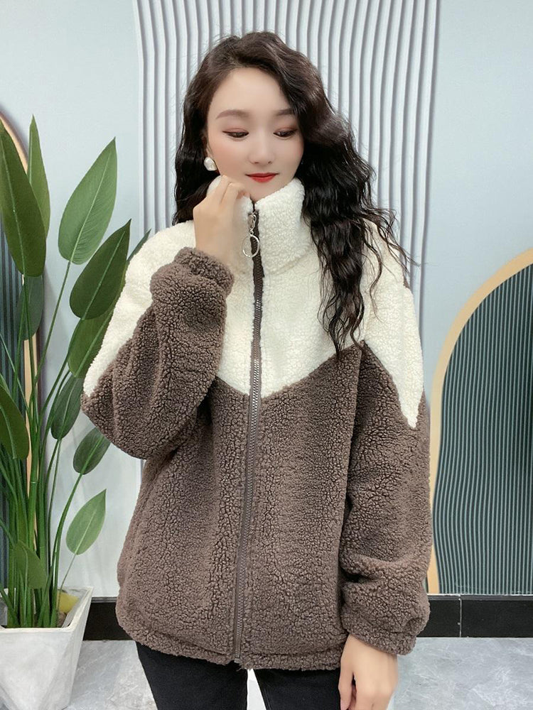 🔥【50% PROMOCJA】【M–4XL】Zimowa kurtka polarowa z wełny jagnięcej – Ciepła i stylowa