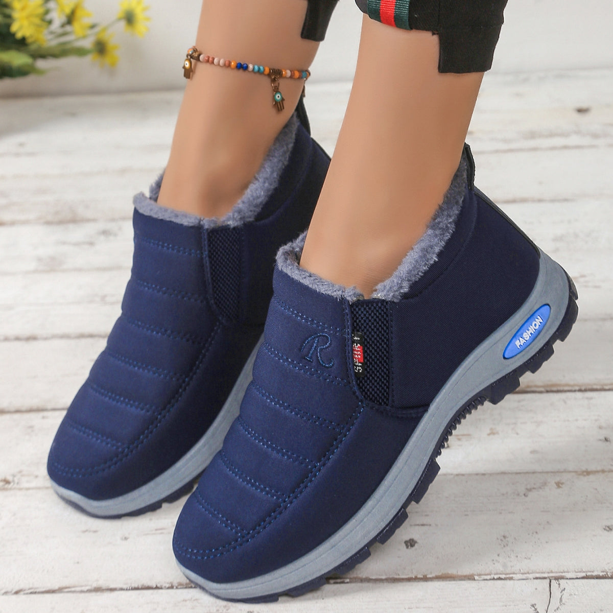 🔥【Špeciálna 50% zľava】【35-48】Unisex zimné čižmy s plyšovou podšívkou - teplé, pohodlné a protišmykové do chladného počasia