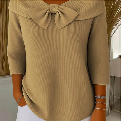 🔥【AKCIJA 50% OFF】Dolgorokav francoski pulover – Eleganten in vsestranski Velikosti S-5XL