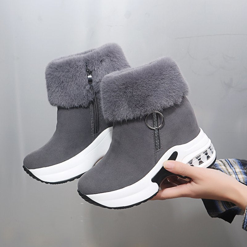 🔥😍【35-43】Damskie buty jesienno-zimowe z grubą podeszwą, ocieplane polarem, ciepłe i swobodne