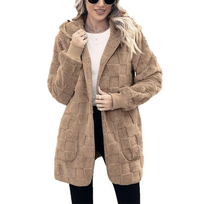 ☃️【-50%】❄️【S–5XL】Damska kurtka polarowa w kratę – ciepła i wygodna na jesień i zimę