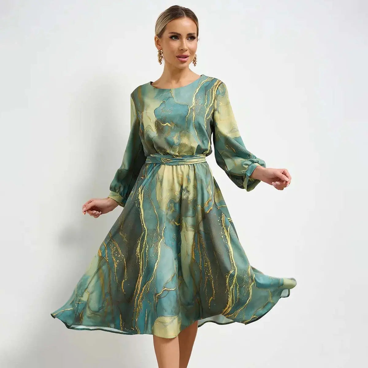 🌿👗Ograniczona ilość! Elegancka sukienka, która cieszy się popularnością wiosną, kliknij i kup