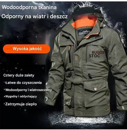🔥【M–5XL】Męska zimowa kurtka wodoodporna i wiatroszczelna z kapturem – ciepła ochrona na mroźne dni