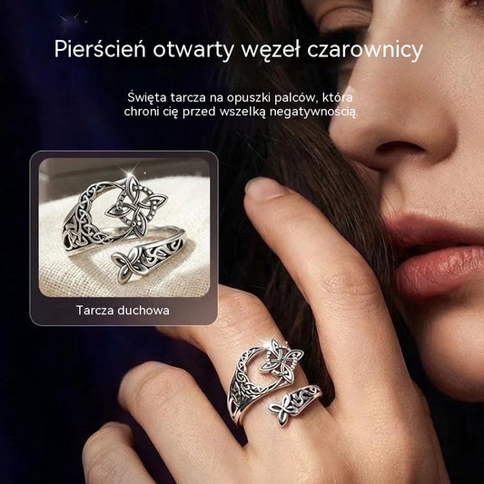 Pierścionek z węzłem celtyckim ze srebra próby 925 w ofercie kup 1, a drugi dostaniesz gratis
