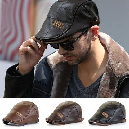 💥【Nuevo 2025】Boina de cuero para hombre – estilo retro, cómoda y de alta calidad · 50% de descuento + envío gratis