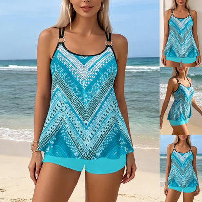🌊✅ Płatność przy odbiorze 👙【S–5XL】(40–108 kg) Nowy damski kostium kąpielowy 2026 z wysokim stanem i nadrukiem dla puszystych – przewiewny i wygodny materiał, łatwy i stylowy w noszeniu.