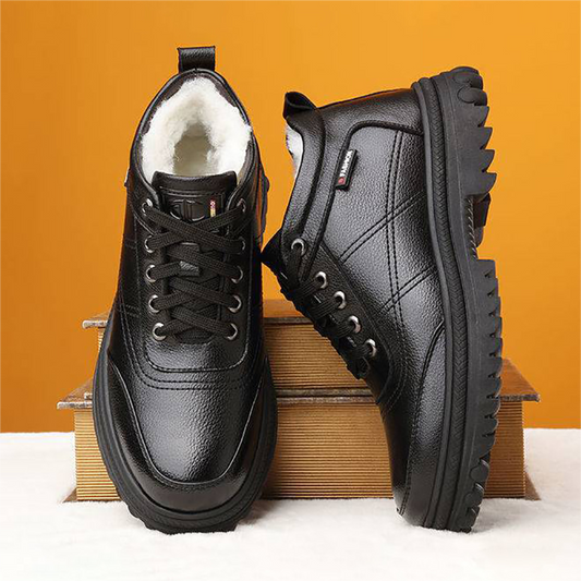 🔥【39-44】Téli férfi bőr cipő · Vastag és meleg · Ingyenes szállítás