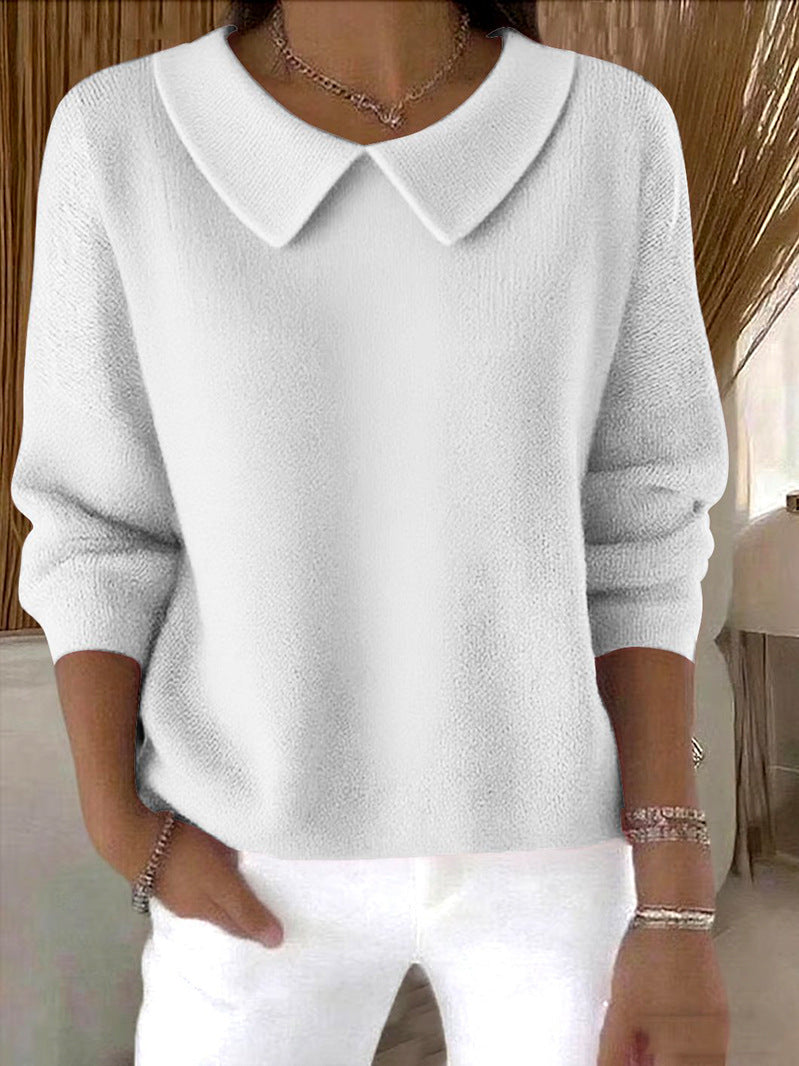 🔥【S-3XL】【Jesienna nowość】Wygodny top damski z długim rękawem i dekoltem w serek – Ciepły i stylowy