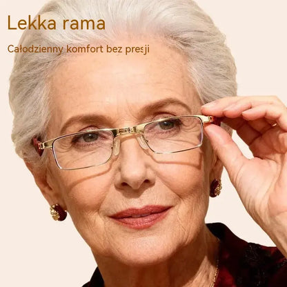 🔥 Składane okulary do czytania z filtrem niebieskiego światła i etui