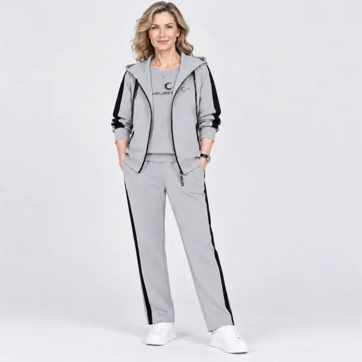 🎈【M-4XL】Damowy zestaw 3-częściowy 2026 – bluza z kapturem, na jesień i zimę, luźny, sportowy, w dużych rozmiarach, dla mam