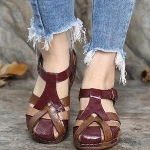 ✨🩰【Oferta de cambio de temporada】【35-43】Sandalias romanas cómodas de piel suave para mujer