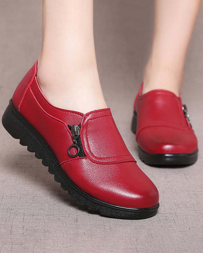 🔥🔥【35–41】Дамски обувки от естествена телешка кожа – удобни, здрави и с противохлъзгаща подметка