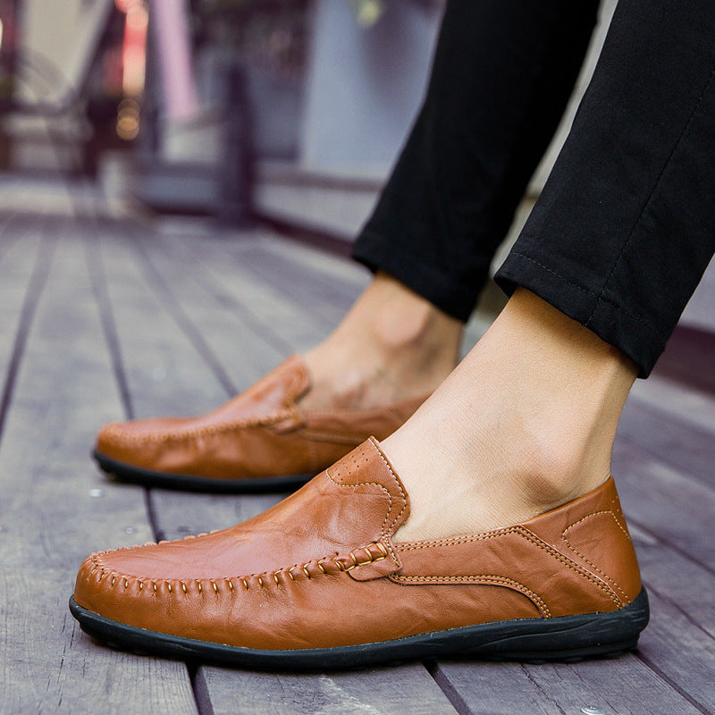 🔥👞【39-44】Nowoczesne buty casualowe ze skóry cielęcej dla mężczyzn ✅Płatność przy odbiorze