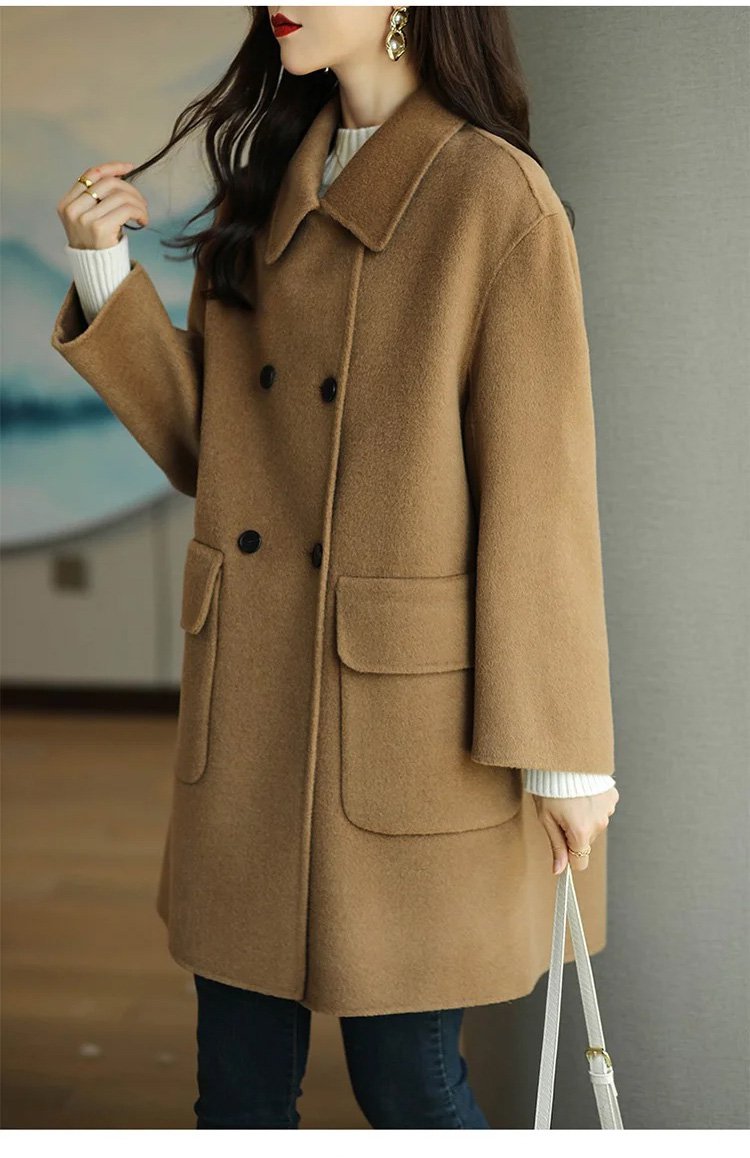 🔥Nueva chaqueta de cachemir de doble capa para otoño-invierno – Alta calidad