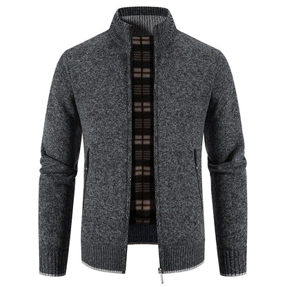 ✨【50% zľava: M-3XL】Nový pánsky zimný komplet 2026 – bunda s hrubým golierom a polar podšívkou + vesta + pulóver