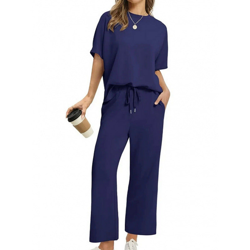 ✨【S-4XL】 Modny komplet damski – elegancki top i dopasowane spodnie
