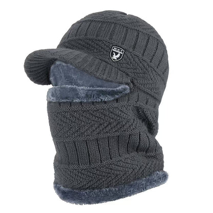 🎉Hotový prodej🎉: Jednodílná vlněná čepice, větruodolná a teplá, ideální pro outdoorové aktivity