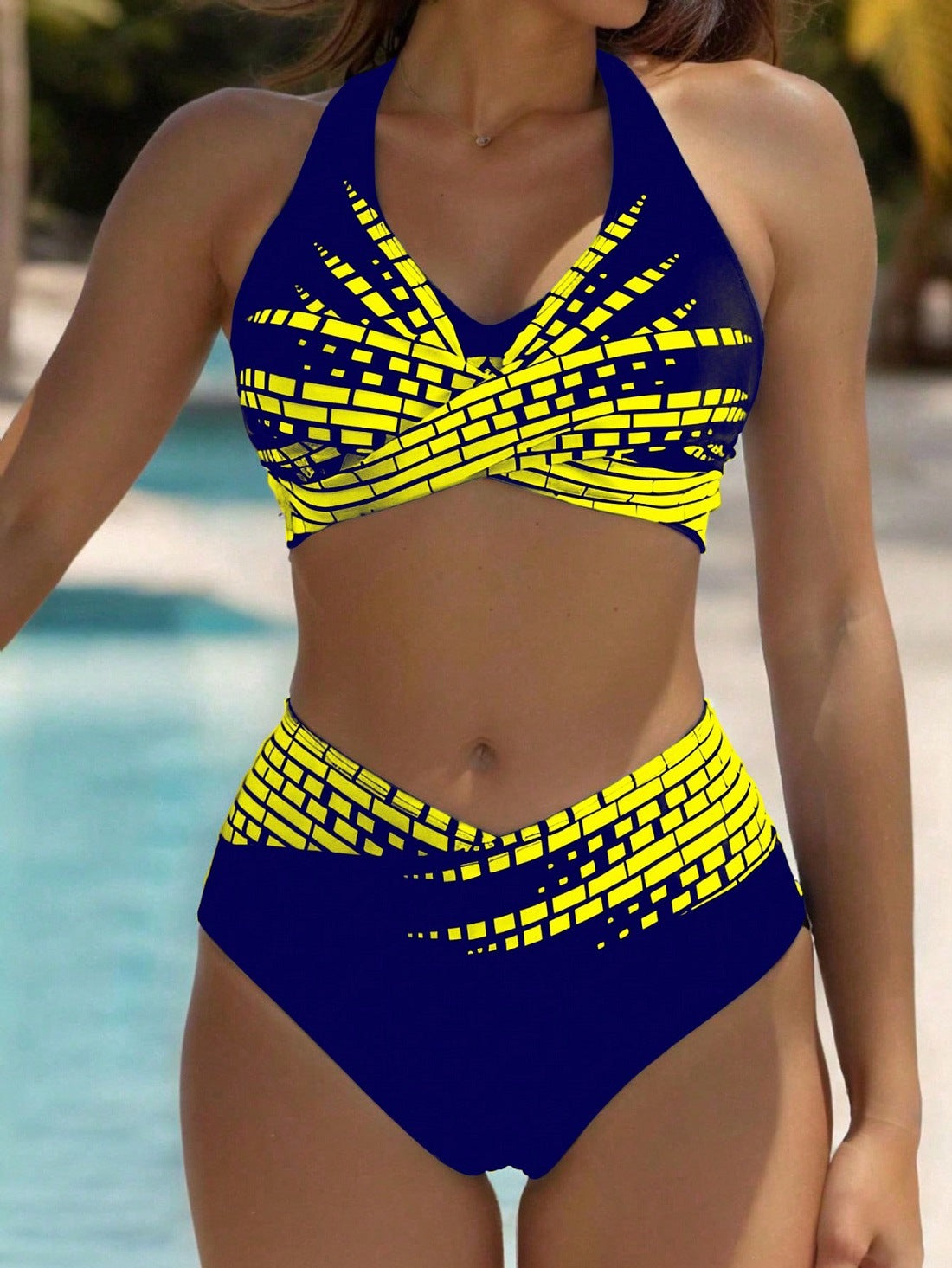 👙 【L–5XL】👉 Dwuczęściowe bikini dla kobiet w większych rozmiarach ✅ Wysoki stan ✅ Wysoka elastyczność