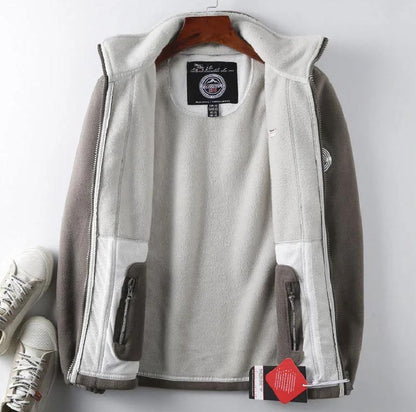🔥【XS-3XL】Teplá pánska jesenná & zimná bunda z hrubého zamatového fleecu · Pohodlná voľná móda