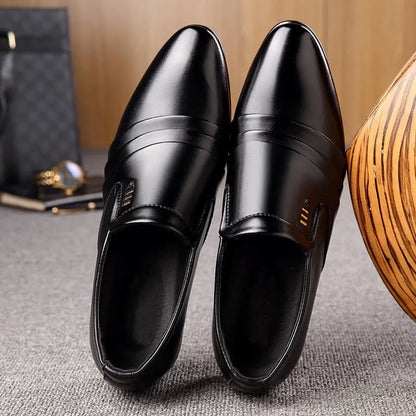 🔥【38-48】Męskie buty skórzane – casualowy styl i podwyższona podeszwa