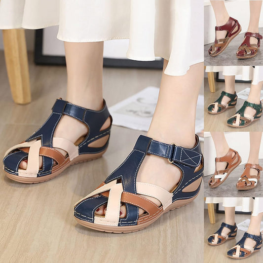 ✨🩰【Promocja sezonowa】【35-43】Damskie wygodne rzymskie sandały z miękkiej skóry
