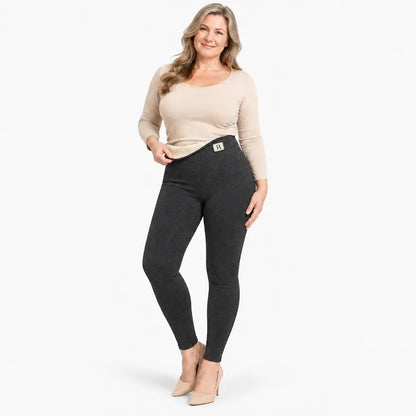 ✨【M-XXL】Ocieplane legginsy damskie na jesień i zimę – grube, ciepłe i z wysokim stanem